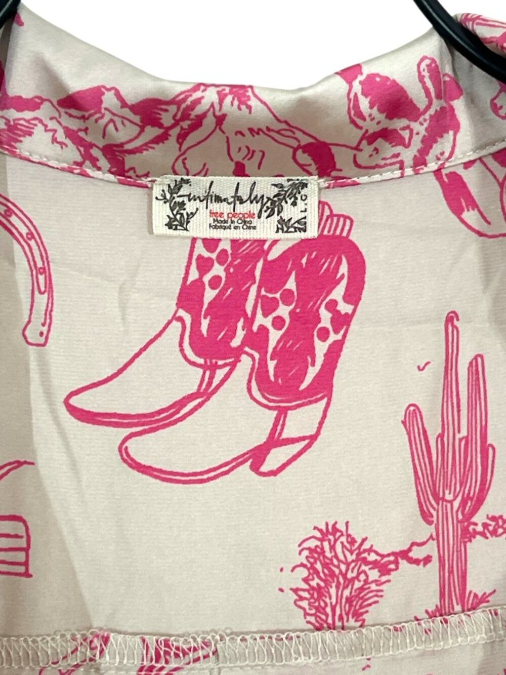 Intimately Free People Dreamy Days Western Rodeo Pajamas NWOT Large - Picture 4 of 6